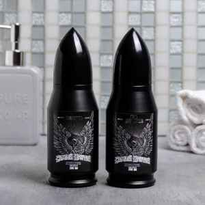 Набор "Самому настоящему мужику" пуля гель для душа, пуля шампунь 200 мл мужской парфюм Набор "Самому настоящему мужику" пуля гель для душа, пуля шампунь 200 мл мужской парфюм