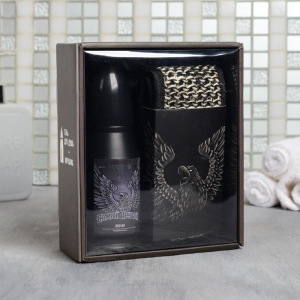 Набор "Самый крутой" гель для душа пуля 200 мл мужской парфюм, мочалка Набор "Самый крутой" гель для душа пуля 200 мл мужской парфюм, мочалка