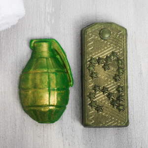 Набор "Самый крутой" мыло погон, мыло граната Набор "Самый крутой" мыло погон, мыло граната