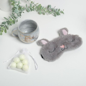 Набор "Я бы стала лучше", кружка 350 мл, маска для сна, соль для ванны 10г, 6 шт Набор "Я бы стала лучше", кружка 350 мл, маска для сна, соль для ванны 10г, 6 шт