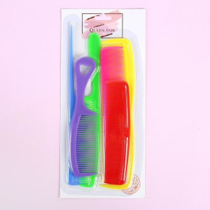 Набор расчёсок, 6 предметов, цвет МИКС Набор расчёсок, 6 предметов, цвет МИКС