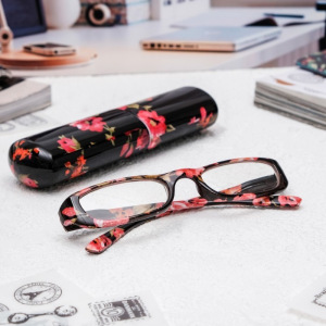 Очки корригирующие 9901, размер 13,1х13,2х2,7, цвет МИКС, в футляре, отгибающаяся дужка, +1 Очки корригирующие 9901, размер 13,1х13,2х2,7, цвет МИКС, в футляре, отгибающаяся дужка, +1