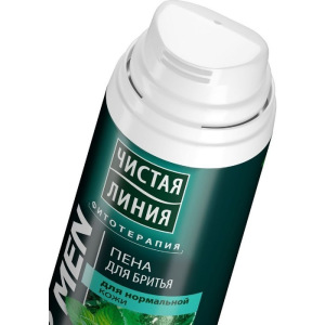Пена для бритья Чистая линия For Men, для нормальной кожи, 200 мл Пена для бритья Чистая линия For Men, для нормальной кожи, 200 мл