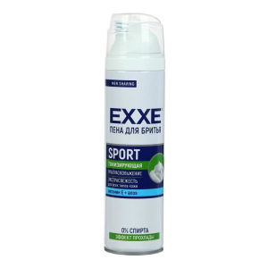 Пена для бритья Exxe Sport Energy Cool Effect, 200 мл Пена для бритья Exxe Sport Energy Cool Effect, 200 мл