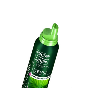 Пенка для укладки волос Чистая линия 5 в 1 «Увлажнение и укладка», 150 мл Пенка для укладки волос Чистая линия 5 в 1 «Увлажнение и укладка», 150 мл
