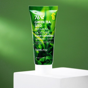 Пенка очищающая FarmStay, с семенами зелёного чая, 100 мл Пенка очищающая FarmStay, с семенами зелёного чая, 100 мл