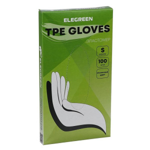Перчатки одноразовые ТПЭ, 100 шт размер S Перчатки одноразовые ТПЭ, 100 шт размер S
