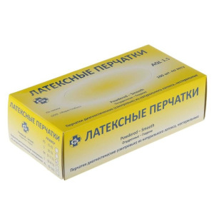 Перчатки смотровые Top Glove латексные, нестерильные, опудренные. р-М Перчатки смотровые Top Glove латексные, нестерильные, опудренные. р-М