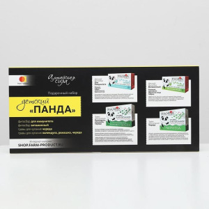 Подарочный набор детский «Панда»: фитосбор и травы для купания Подарочный набор детский «Панда»: фитосбор и травы для купания