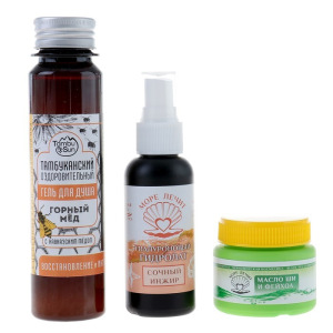 Подарочный набор на 14 февраля «С любовью»: гиалуроновый гидролат, масло ши, гель для душа Подарочный набор на 14 февраля «С любовью»: гиалуроновый гидролат, масло ши, гель для душа