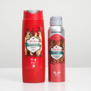 Подарочный набор Old Spice Bearglove: Дезодорант, 150 мл, Гель для душа 2 в 1, 250 мл Подарочный набор Old Spice Bearglove: Дезодорант, 150 мл, Гель для душа 2 в 1, 250 мл