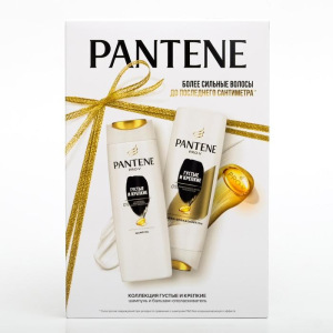 Подарочный набор Pantene «Густые и крепкие»: шампунь, 250 мл + бальзам-ополаскиватель, 200 мл Подарочный набор Pantene «Густые и крепкие»: шампунь, 250 мл + бальзам-ополаскиватель, 200 мл