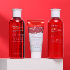 Подарочный набор по уходу за кожей с коллагеном FarmStay: 3 предмета Подарочный набор по уходу за кожей с коллагеном FarmStay: 3 предмета