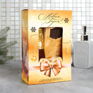 Подарочный набор "Достатка в Новом году!": гель для душа, мыло, крем Подарочный набор "Достатка в Новом году!": гель для душа, мыло, крем