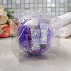 Подарочный набор "Мечтай, сияй", гель для душа 50 мл., крем для рук 10 мл, мочалка Подарочный набор "Мечтай, сияй", гель для душа 50 мл., крем для рук 10 мл, мочалка