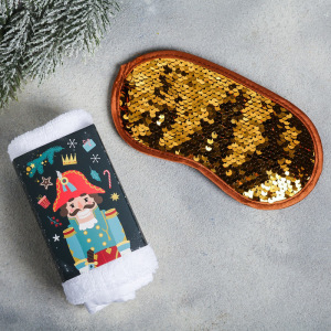 Подарочный набор "Подарок для тебя!": гель для душа, крем для рук, маска для сна, полотенце Подарочный набор "Подарок для тебя!": гель для душа, крем для рук, маска для сна, полотенце