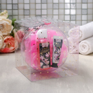 Подарочный набор "Ты чудесна!", гель для душа 50 мл., крем для рук 10 мл, мочалка Подарочный набор "Ты чудесна!", гель для душа 50 мл., крем для рук 10 мл, мочалка