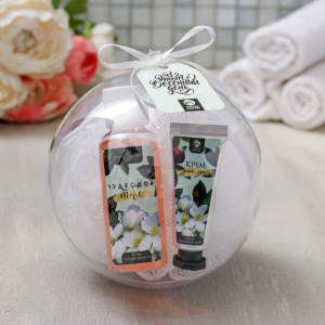 Подарочный набор "В этот Весенний день", гель для душа 50 мл., крем для рук 10 мл, мочалка Подарочный набор "В этот Весенний день", гель для душа 50 мл., крем для рук 10 мл, мочалка