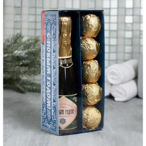 Подарочный набор «С Новым годом!»: гель для душа, бурлящие шары Подарочный набор «С Новым годом!»: гель для душа, бурлящие шары