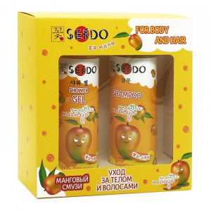 Подарочный набор Sendo «Манговый смузи»: гель для душа, 200 мл + шампунь для волос, 200 мл Подарочный набор Sendo «Манговый смузи»: гель для душа, 200 мл + шампунь для волос, 200 мл