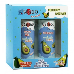 Подарочный набор Sendo «Пудинг из авокадо»: гель для душа, 200 мл + шампунь для волос, 200 мл Подарочный набор Sendo «Пудинг из авокадо»: гель для душа, 200 мл + шампунь для волос, 200 мл