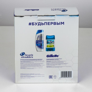 Подарочный набор: Шампунь Head&Shoulders "2в1 Комплексный уход", против перхоти, 200 мл, Гелевый дезодорант-антиперспира Подарочный набор: Шампунь Head&Shoulders "2в1 Комплексный уход", против перхоти, 200 мл, Гелевый дезодорант-антиперспира