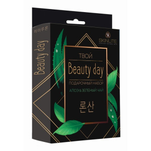 Подарочный набор Skinlite «Твой Beauty day»: Алоэ & Зелёный чай, 4 маски Подарочный набор Skinlite «Твой Beauty day»: Алоэ & Зелёный чай, 4 маски