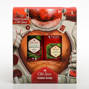Подарочный набор защитнику, Old Spice Citron (Твердый антиперспирант, гель для душа 2 в 1) Подарочный набор защитнику, Old Spice Citron (Твердый антиперспирант, гель для душа 2 в 1)