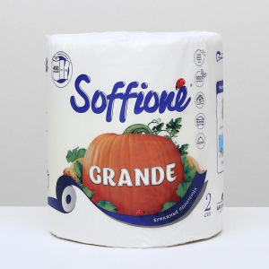 Полотенца бумажные Soffione Grande, 2 слоя, 1 рулон Полотенца бумажные Soffione Grande, 2 слоя, 1 рулон
