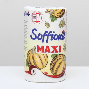 Полотенца бумажные Soffione Maxi, 2 слоя, 1 рулон Полотенца бумажные Soffione Maxi, 2 слоя, 1 рулон
