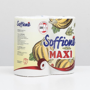 Полотенца бумажные Soffione Maxi, 2 слоя, 2 рулона Полотенца бумажные Soffione Maxi, 2 слоя, 2 рулона