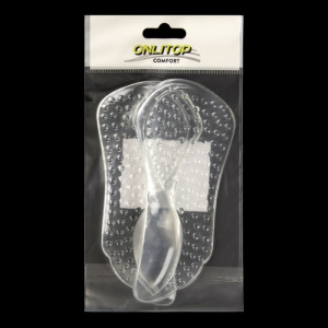 Полустельки для обуви, массажные, с супинатором, на клеевой основе, силиконовые, пара, цвет прозрачный Полустельки для обуви, массажные, с супинатором, на клеевой основе, силиконовые, пара, цвет прозрачный