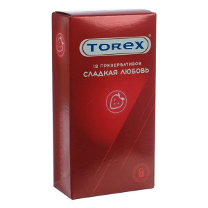 Презервативы «Torex» Сладкая любовь со вкусом клубники, 12 шт Презервативы «Torex» Сладкая любовь со вкусом клубники, 12 шт
