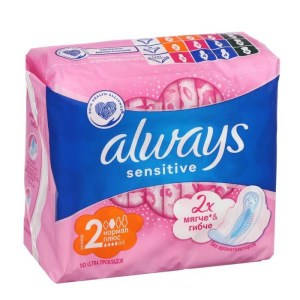 Прокладки Always Ultra Sensitive Normal Plus, 10 шт. Прокладки Always Ultra Sensitive Normal Plus, 10 шт.
