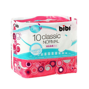 Прокладки «BiBi» Classic Normal Dry, 10 шт Прокладки «BiBi» Classic Normal Dry, 10 шт