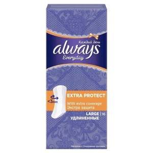 Прокладки ежедневные Always "Каждый день", удлинённые, 16 шт Прокладки ежедневные Always "Каждый день", удлинённые, 16 шт
