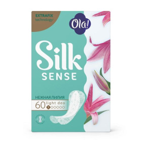 Прокладки ежедневные тонкие Ola! Silk Sense Light нежная лилия, 60 шт. Прокладки ежедневные тонкие Ola! Silk Sense Light нежная лилия, 60 шт.