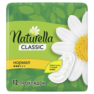 Прокладки «Naturella» Classic без крылышек Camomile Normal Single, 12шт/уп Прокладки «Naturella» Classic без крылышек Camomile Normal Single, 12шт/уп