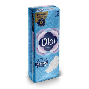 Прокладки Ola! Top Dry Normal, поверхность сеточка, 10 шт Прокладки Ola! Top Dry Normal, поверхность сеточка, 10 шт