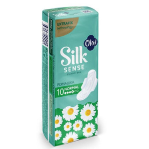 Прокладки толстые Ola! Silk Sense Classic Wings Normal ромашка, 10 шт. Прокладки толстые Ola! Silk Sense Classic Wings Normal ромашка, 10 шт.