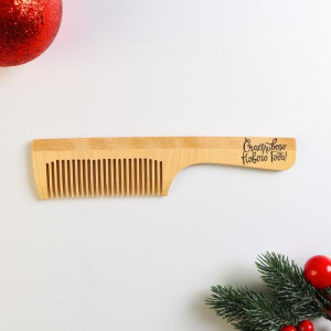 Расческа деревянная "С новым годом" Расческа деревянная "С новым годом"