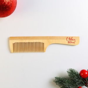 Расческа деревянная "С новым годом" Расческа деревянная "С новым годом"