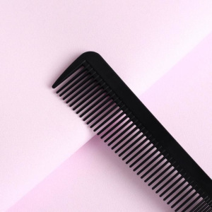 Расчёска комбинированная, скошенная, цвет чёрный Расчёска комбинированная, скошенная, цвет чёрный