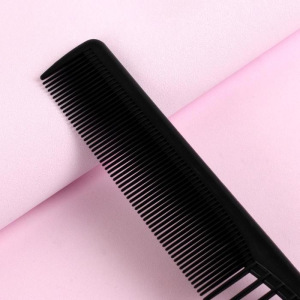 Расчёска комбинированная, скошенная, цвет чёрный Расчёска комбинированная, скошенная, цвет чёрный