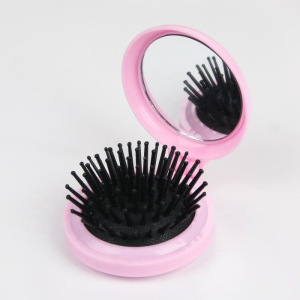 Расчёска массажная «Единорог», с зеркалом, складная, на блистере, цвет МИКС Расчёска массажная «Единорог», с зеркалом, складная, на блистере, цвет МИКС