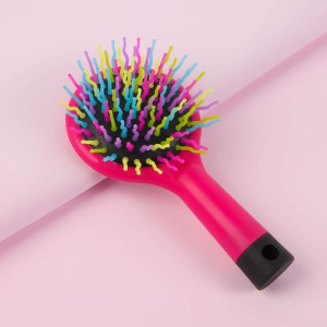 Расчёска массажная, с зеркалом, цвет МИКС Расчёска массажная, с зеркалом, цвет МИКС