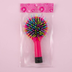 Расчёска массажная, с зеркалом, цвет МИКС Расчёска массажная, с зеркалом, цвет МИКС