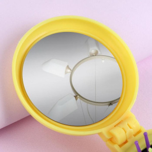 Расчёска массажная, складная, с зеркалом, цвет МИКС Расчёска массажная, складная, с зеркалом, цвет МИКС