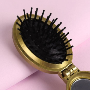 Расчёска массажная, складная, с зеркалом, цвет МИКС Расчёска массажная, складная, с зеркалом, цвет МИКС