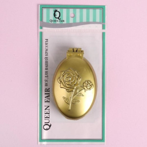 Расчёска массажная, складная, с зеркалом, цвет МИКС Расчёска массажная, складная, с зеркалом, цвет МИКС